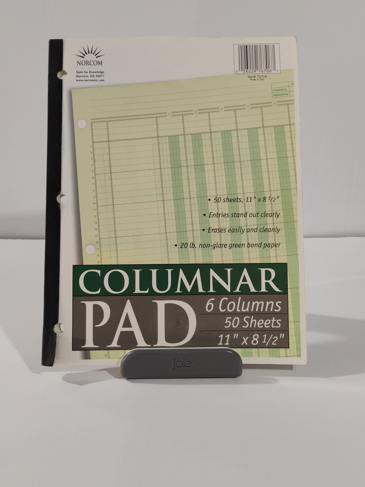 Norcom Columnar Ledger Pad 6 Columns 8.5″ x 11″ Letter Size 50 Sheets