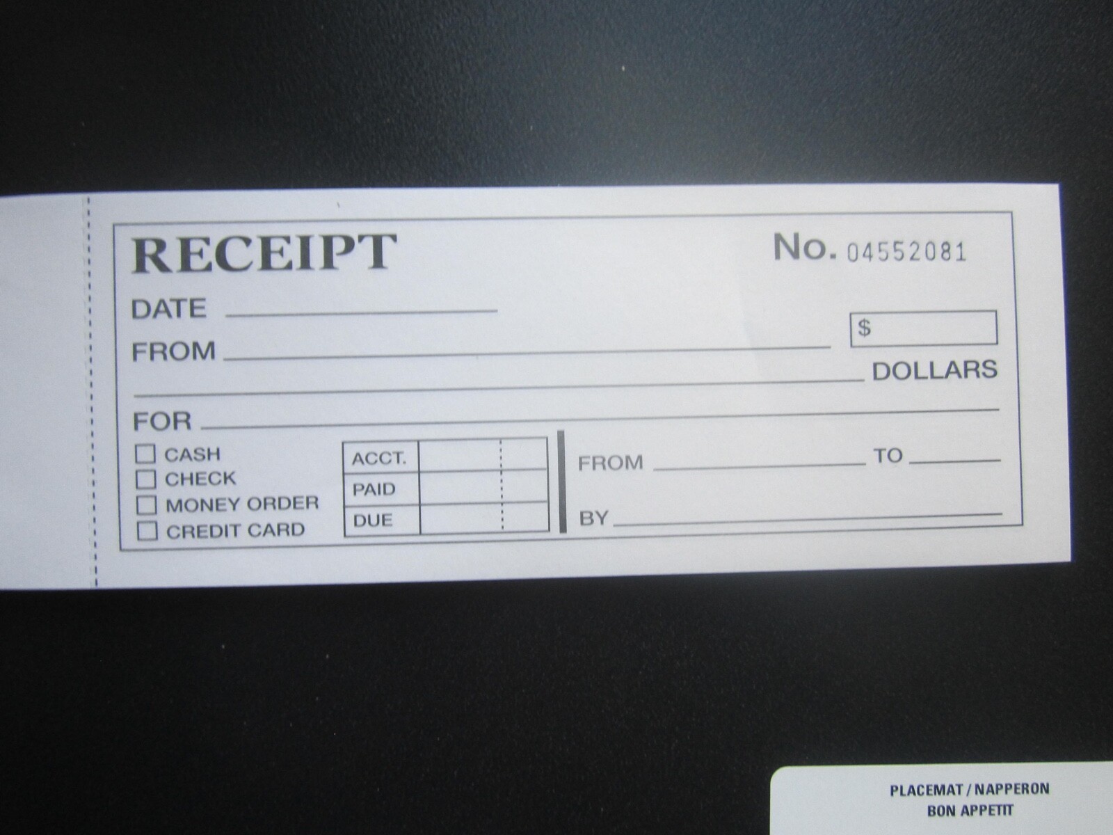 2 x Receipt Books/Receipts 80 Duplicate 2 Copy Carbonless No Stub 80 Receipts