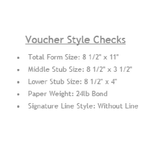 50 Blank Check Stock Paper – Check on Top – Blue Marble