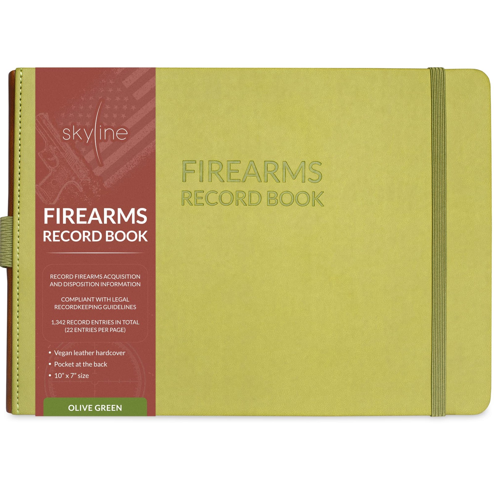 Skyline Firearms Acquisition & Smaller Than A4 (10″ x 7″), Olive Green