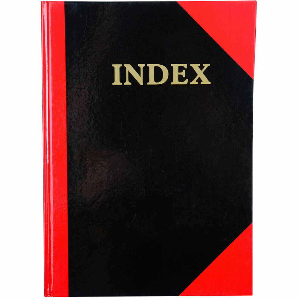 Cumberland A5 A-Z Index Book Hard Cover Case Bound Notebook 100 Leaf – 43130