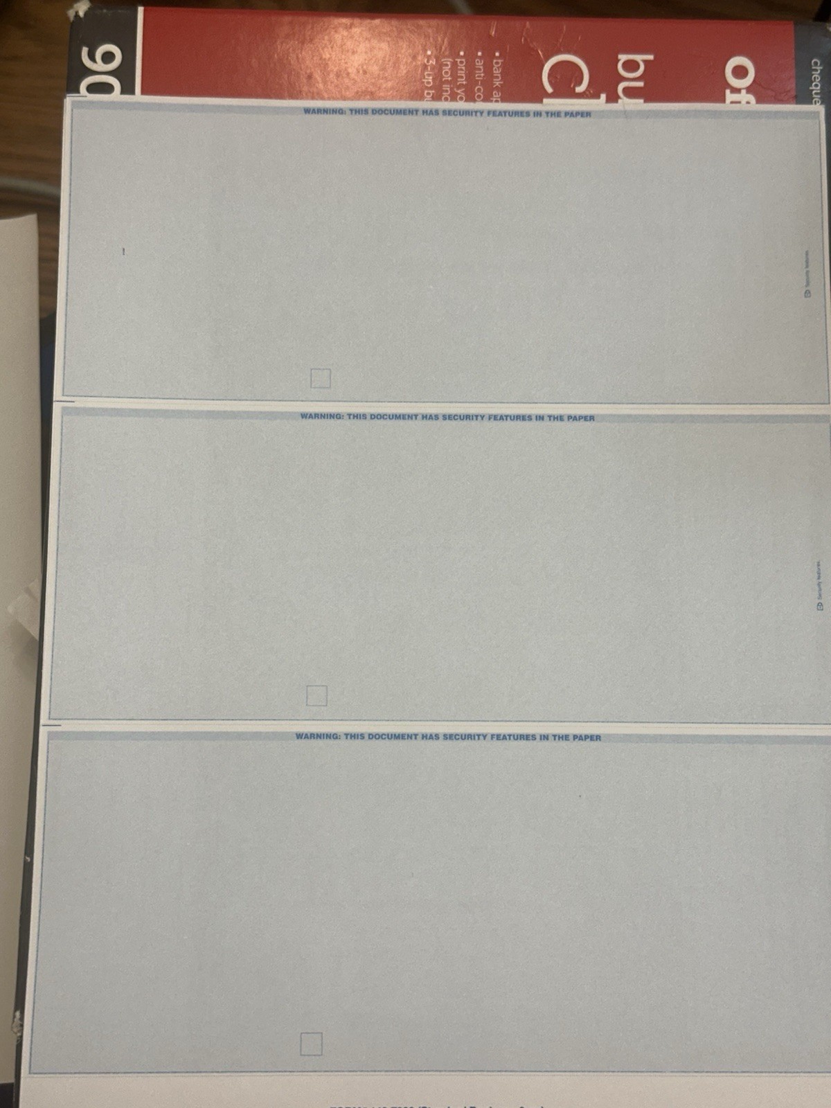 Business Check And Voucher Refills, Blank Checks – Full box
