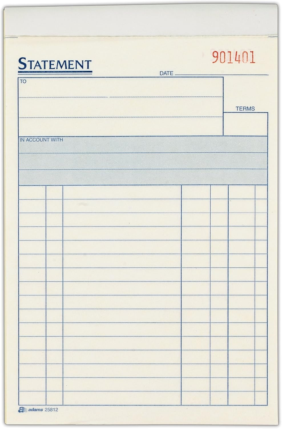 All-Purpose Statement Book, 2-Part with Carbon, 5.56 X 8.44 Inches, White
