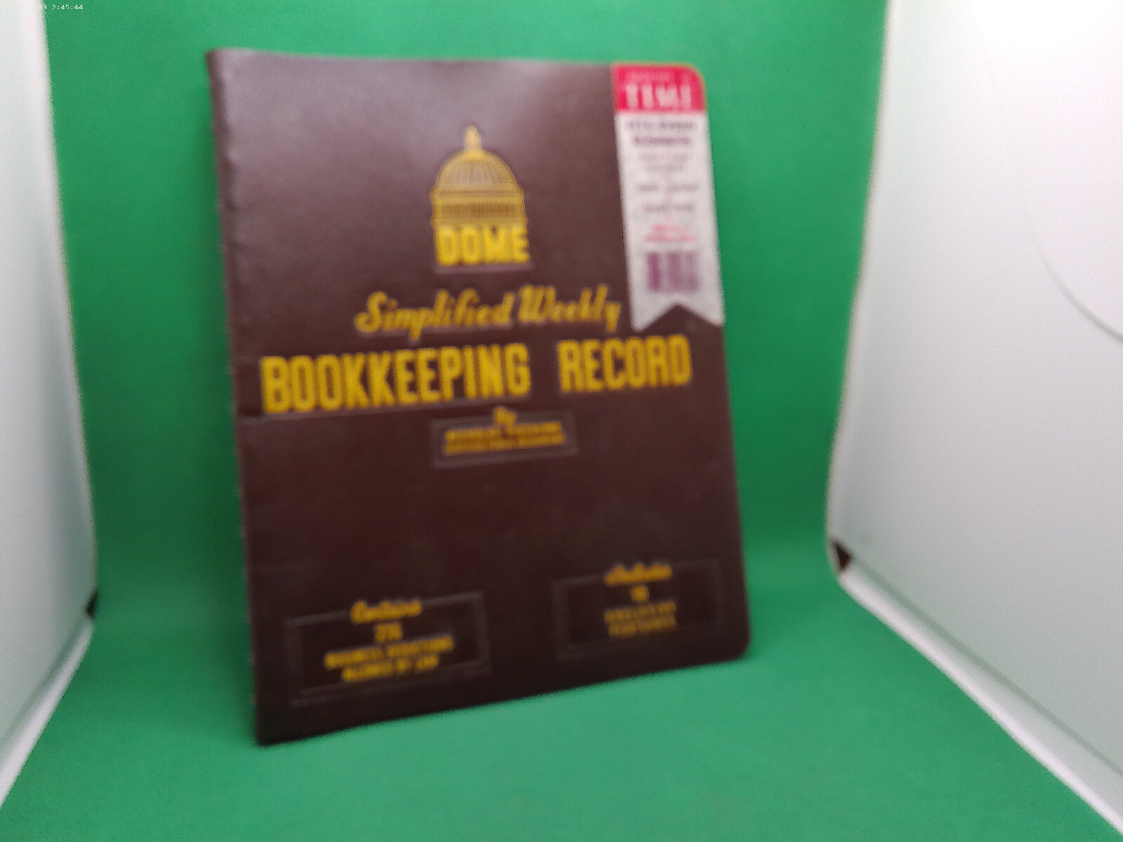 Dome simplified weekly Bookkeeping record Picchione #600 deductions NOS vintage