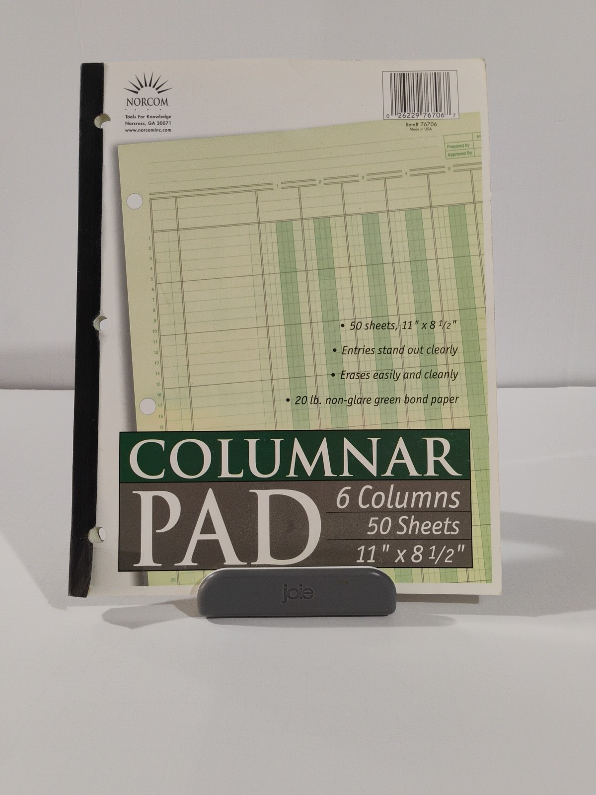 Norcom Columnar Ledger Pad 6 Columns 8.5″ x 11″ Letter Size 50 Sheets