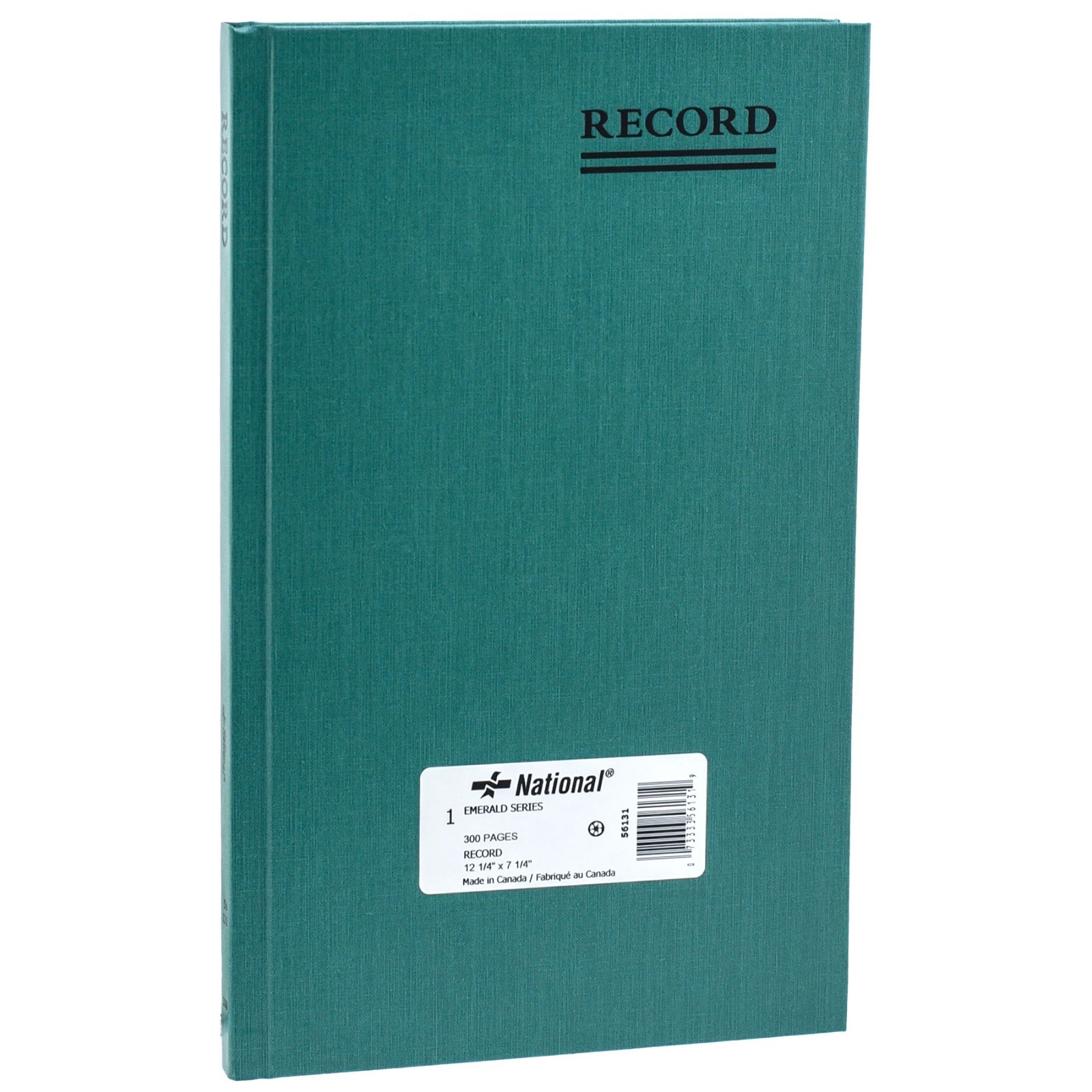 National Brand 56-131 Record Book, 300 Pages, 7-1/4 x 12-1/4″, Emerald Series