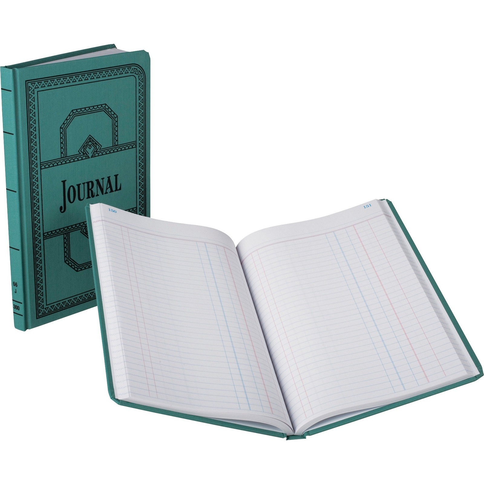 Esselte Blue Canvas Book, Journal-ruled Printed Manual – 300 Pages (66300J)
