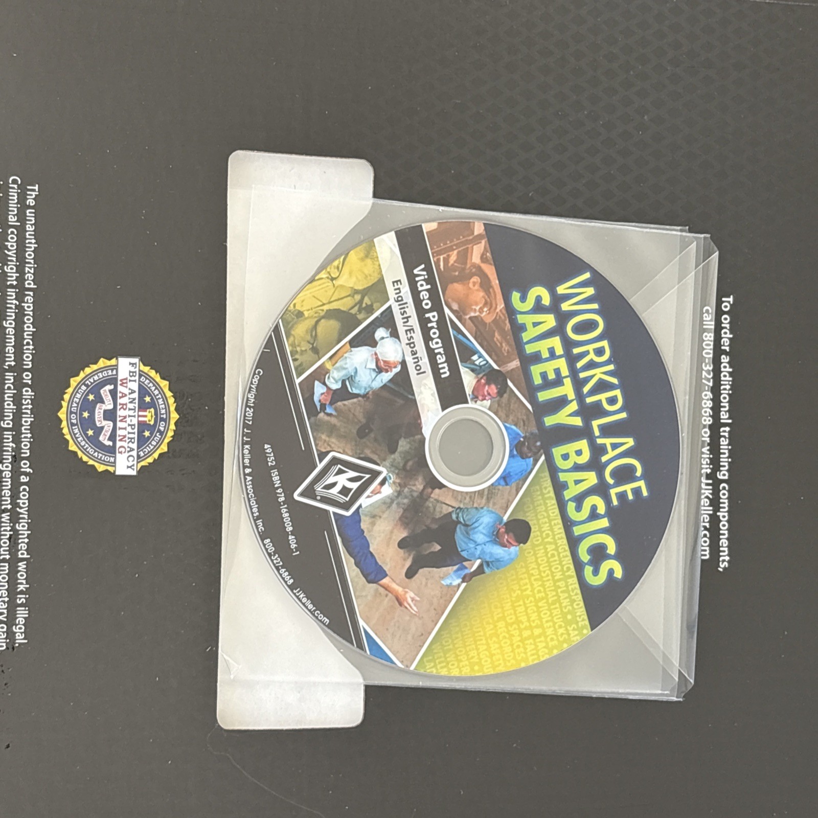 JJ KELLER Workplace Safety Basics Training Program Video Book Kit DVD
