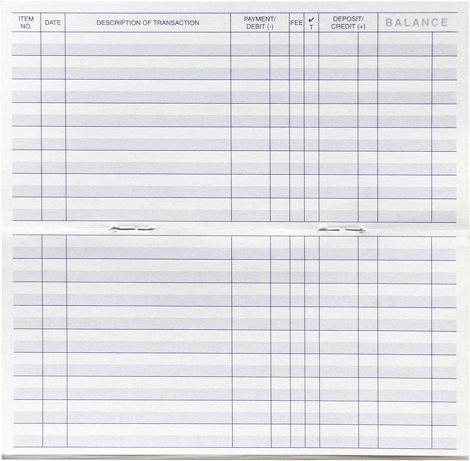 Checkbook Registers for Personal Checkbook, Transactions Ledgers, Pack of 10, 20