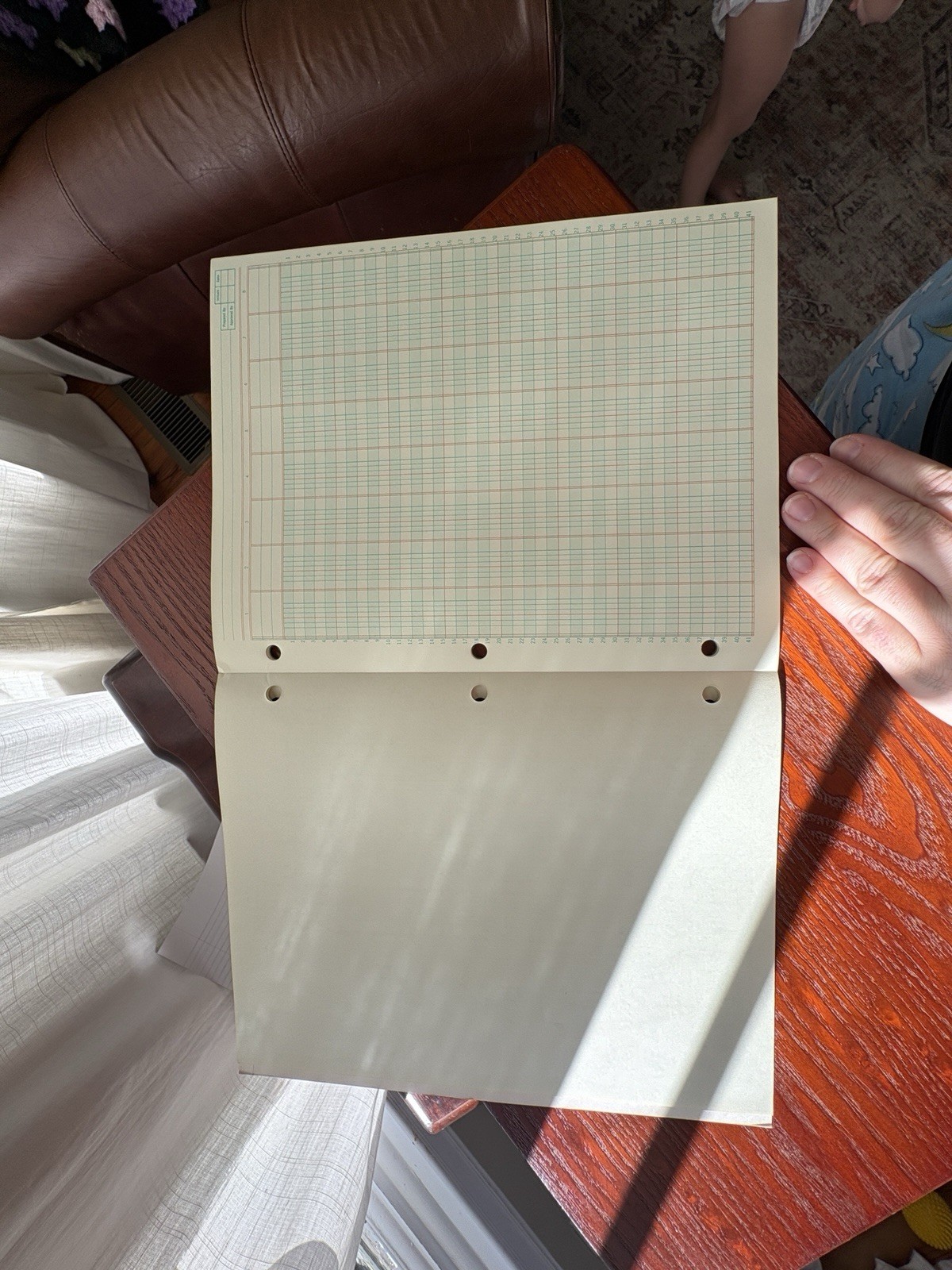Vintage Mead 8 Column Analysis Pad | 50 Sheets | Accounting Ledger Movie Prop