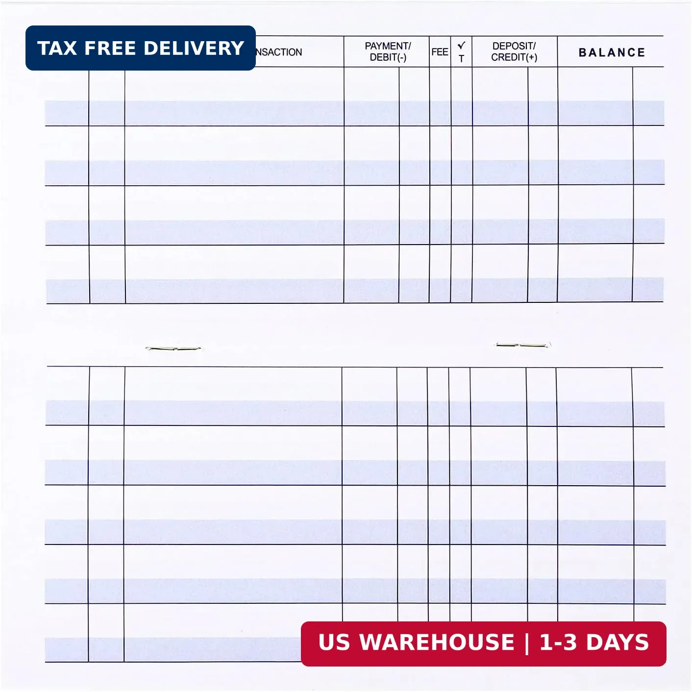 20 Pack Checkbook Register Check Registers for Personal Blank Ledger Transaction