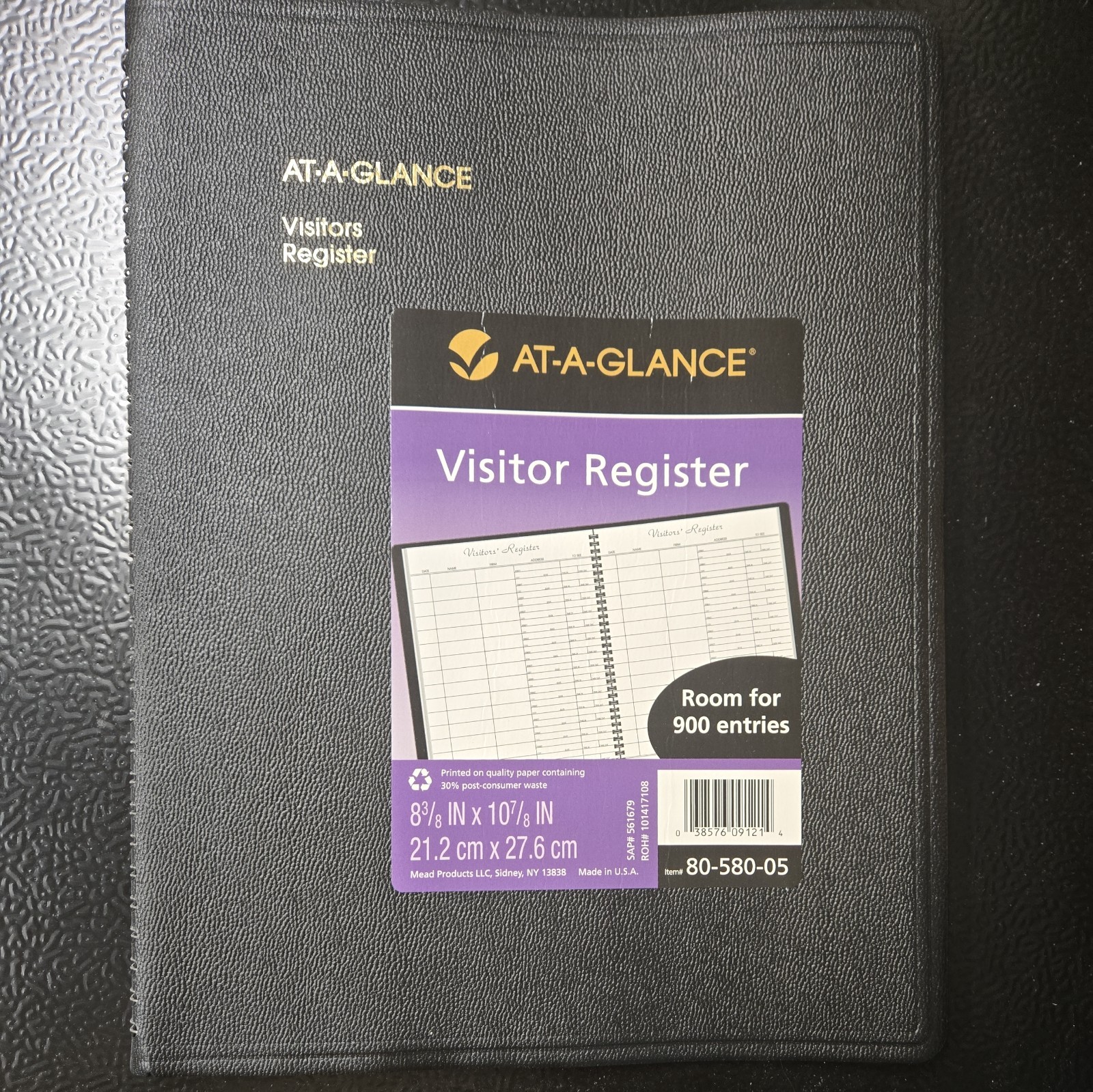 At-A-Glance 80-580, 80-580-05 Visitor Register, 8-3/8 x 10-7/8″