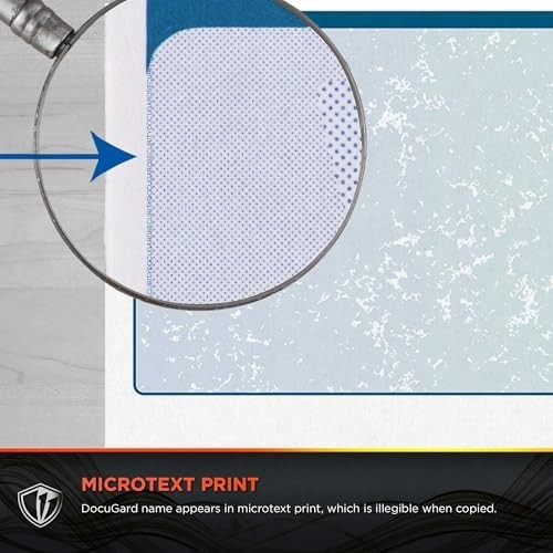 High Security Prismatic Check Paper – 500 Blank Business Checks for QuickBooks &