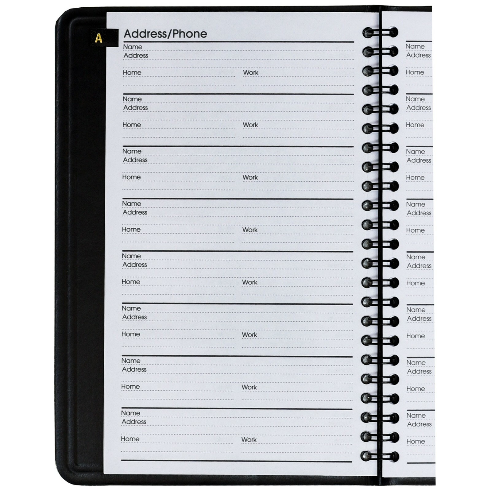 At-A-Glance 80-011 Telephone Address Book, 4-7/8 x 11″, 800 Entries