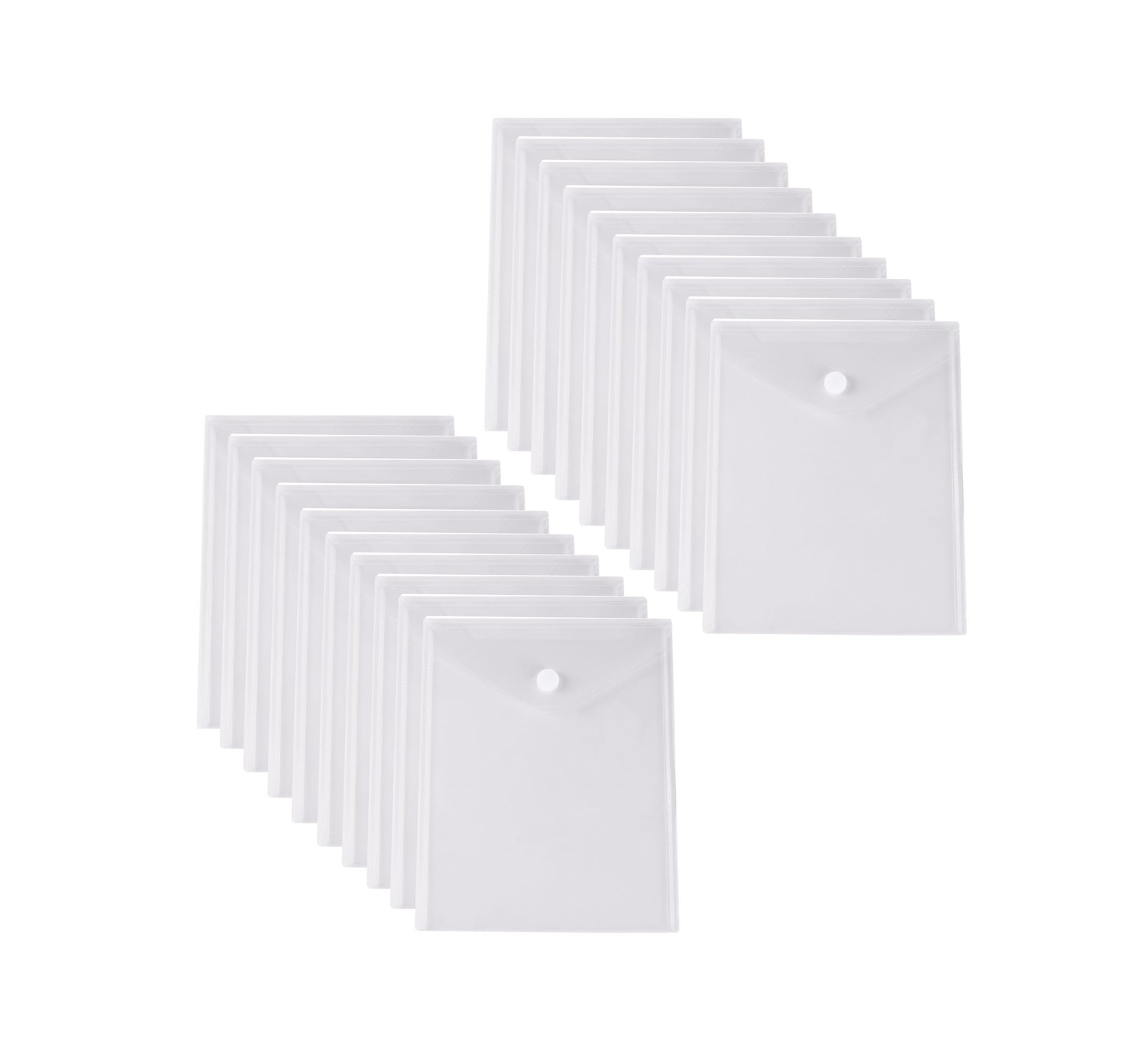 YESSART 8.5 x 11 Vertical Clear Letter Sized Plastic Envelopes 20 Pack