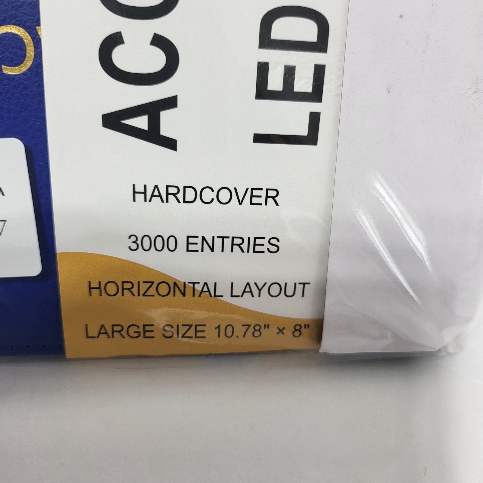 HAUTOCO Accounting Ledger Book Hardcover Large 10.78 x 8 Navy Blue 3000 Entries