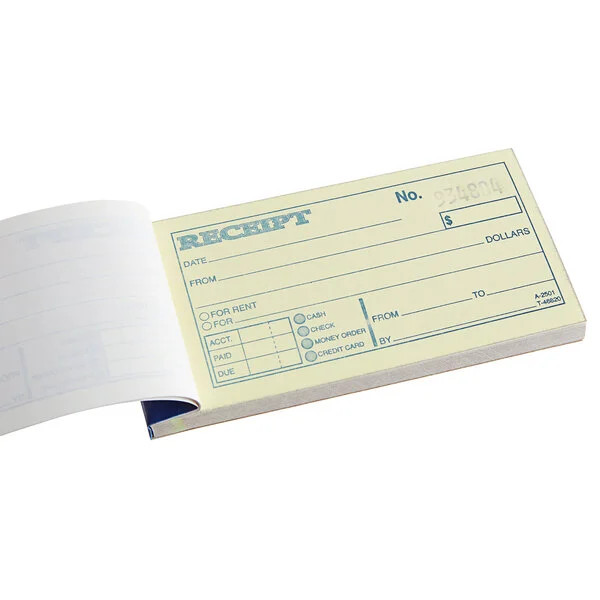 Adams DC2501 Money/Rent Receipt, 50 Carbonless Sets, 2 Part Form, 2 3/4″ x 5 3/8