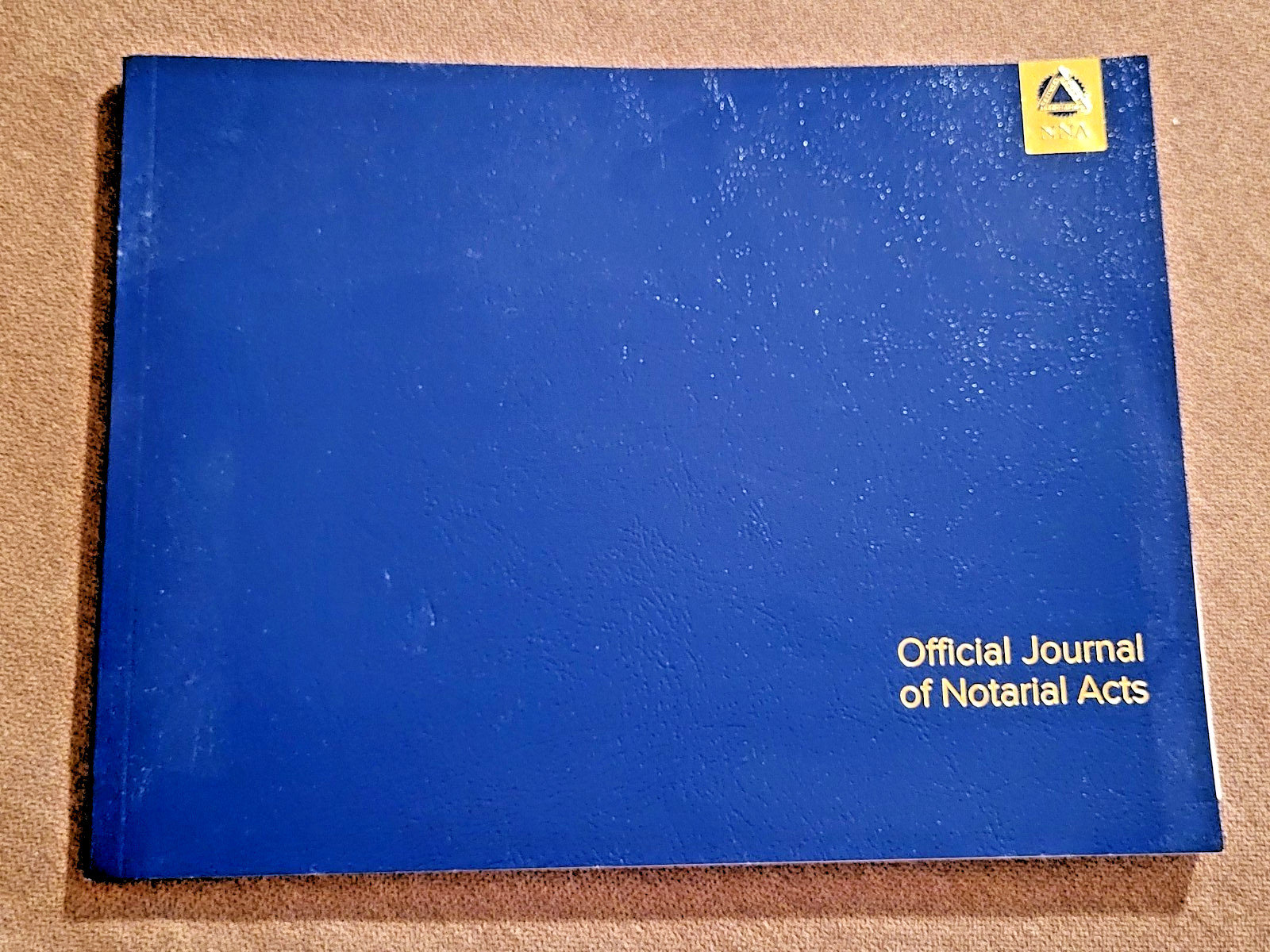 NNA Official Journal of Notarial Acts BLUE Soft Cover 122 Pages 488 Entries NEW