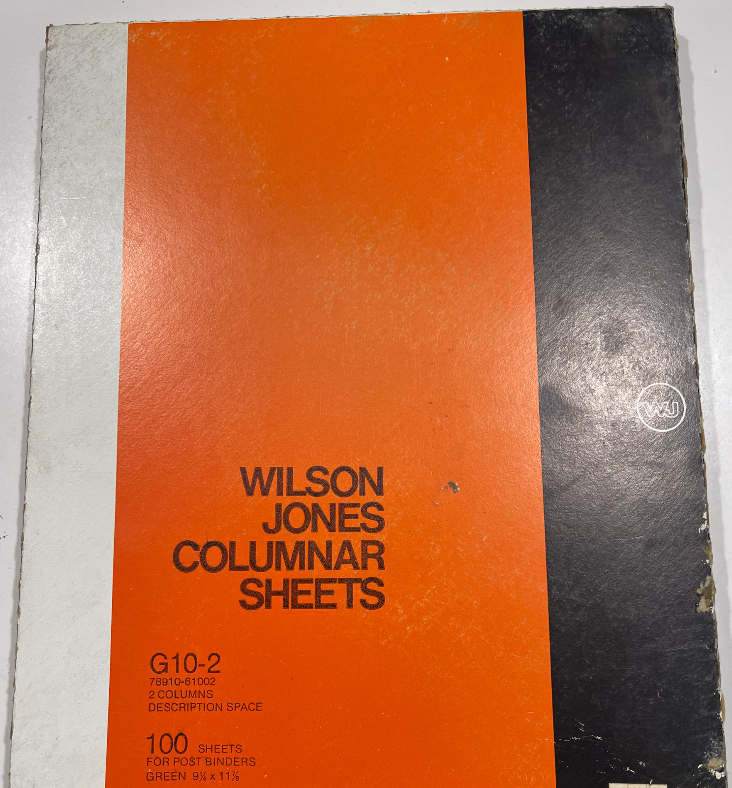 WILSON JONES G10-2 COLUMNAR 100 SHEETS GREEN NEW FOR POST BINDERS 9-1/4 x 11-7/8