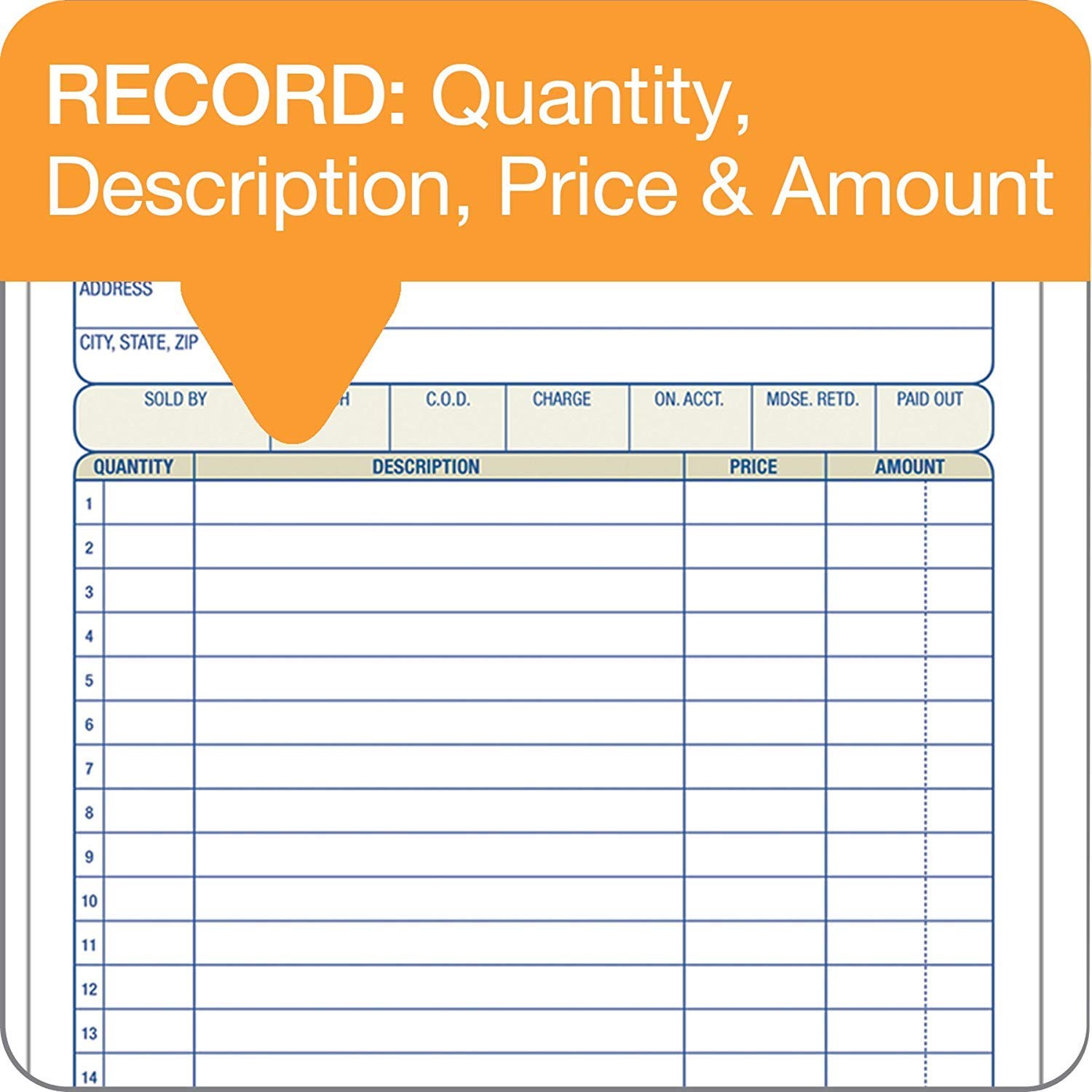 Adams Sales Order Book, 3-Part, Carbonless, White/Canary/Pink, 5 PACK, White