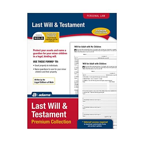 Adams Last Will and Testament with CD, Forms and Instructions (ALFP117)