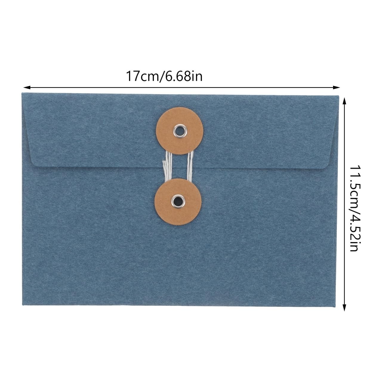 STOBOK 10Pcs Vintage Kraft Paper Envelopes with String 17X11.5X0.3CM, Black