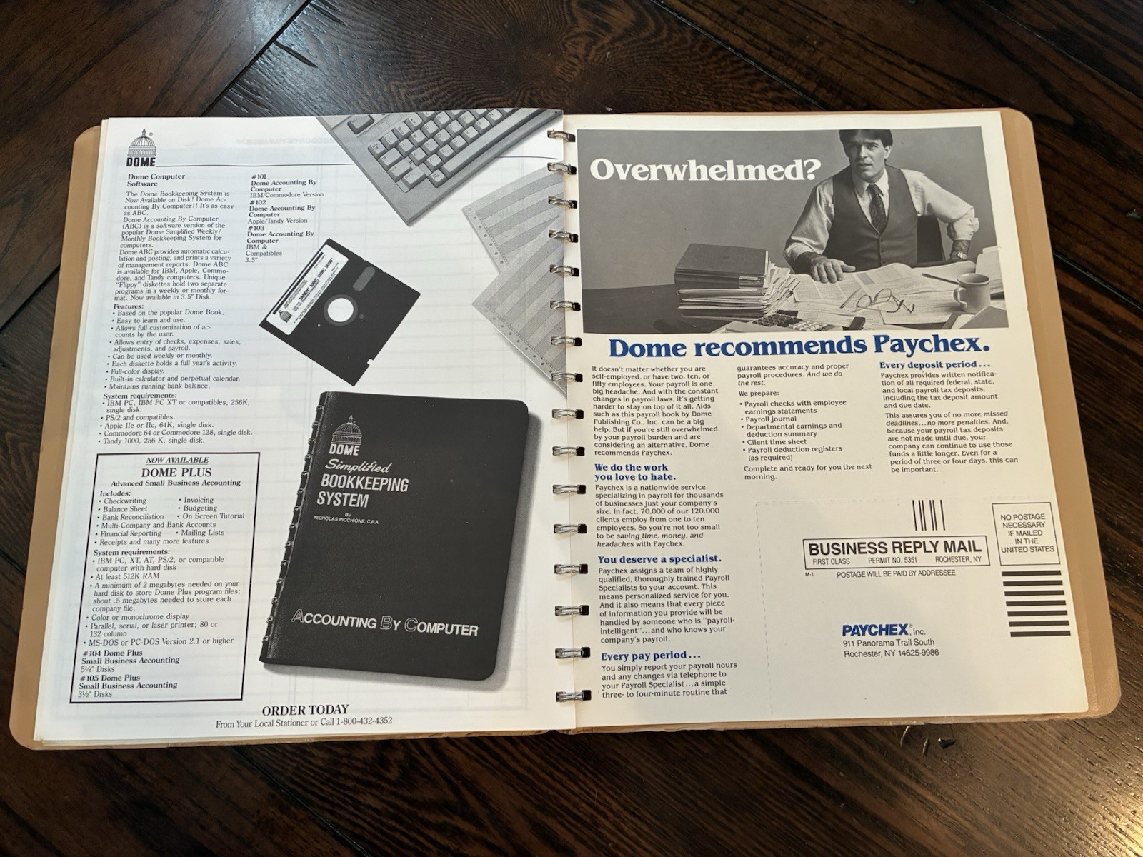 DOME Simplified Monthly Bookkeeping Record Spiral Bound #612 Nicholas Picchione