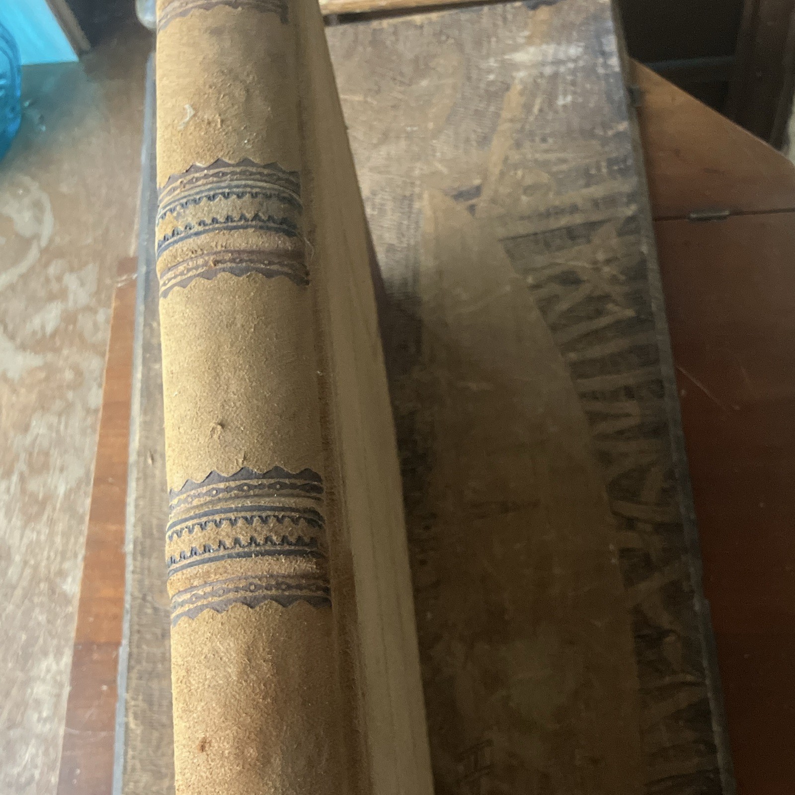 Antique 19th century Hardcover Blank Ledger .
