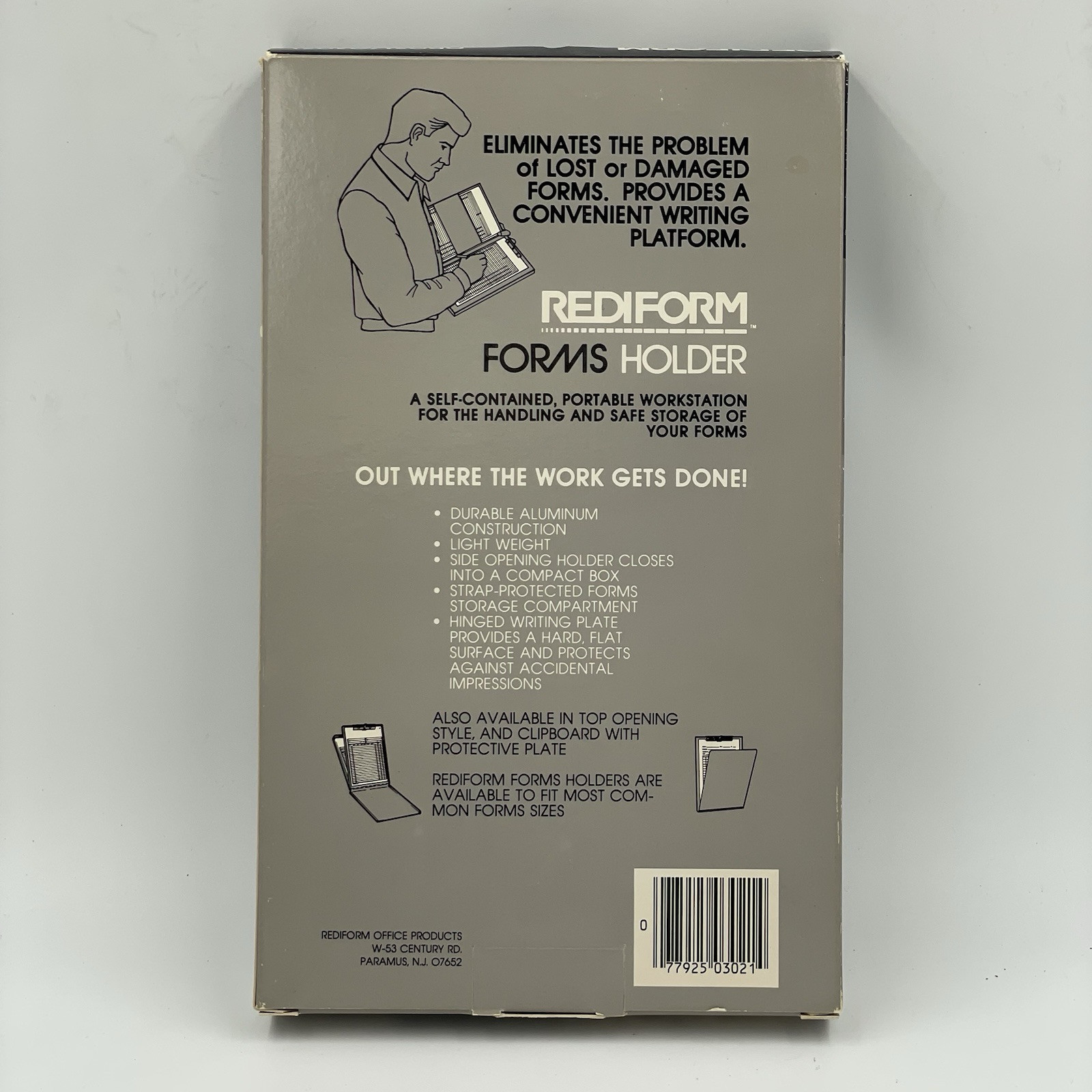 Rediform Forms Holder 0D021/03021 Side Opening Aluminum Holder