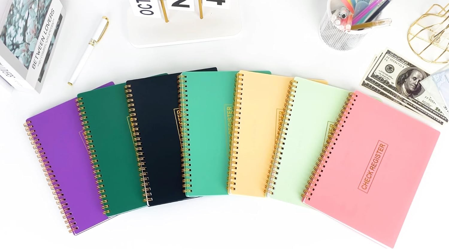 Check Registers for Personal Checkbook, Transaction Expense Ledger Log Book for