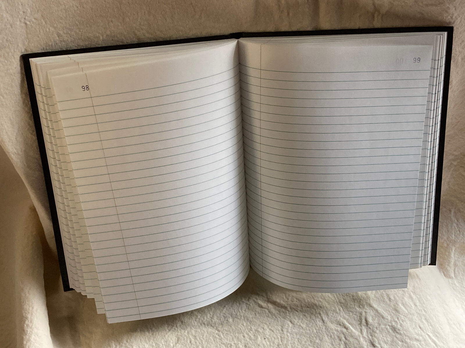 Black Hardcover Accounting Record Book for Tracking Financial Balances