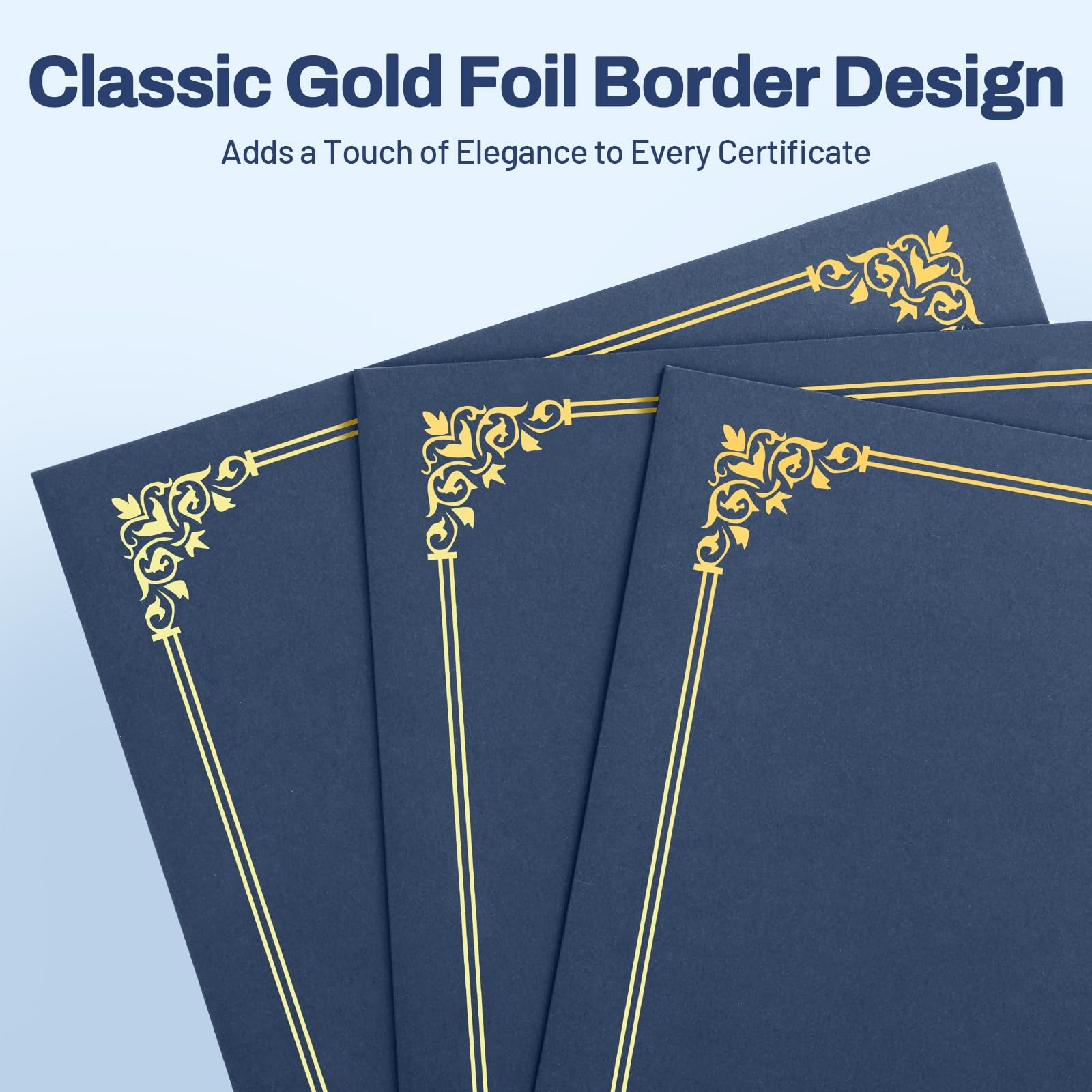 SUNEE Certificate Holders(Navy Blue, 30 Packs), 12.2 x 9.5 inches, Navy Blue
