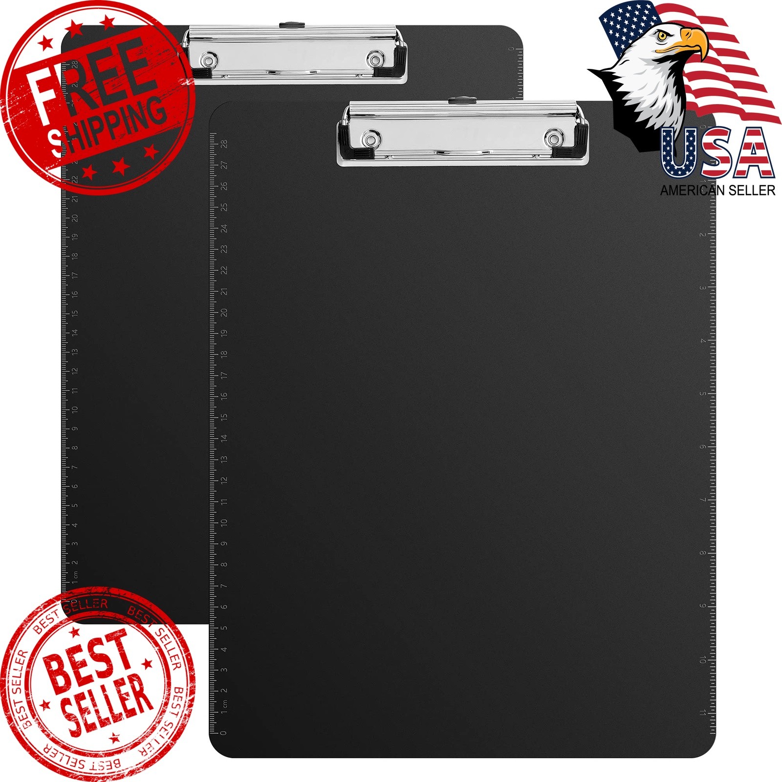 Amazon Basics Clipboards Black 2-Pack