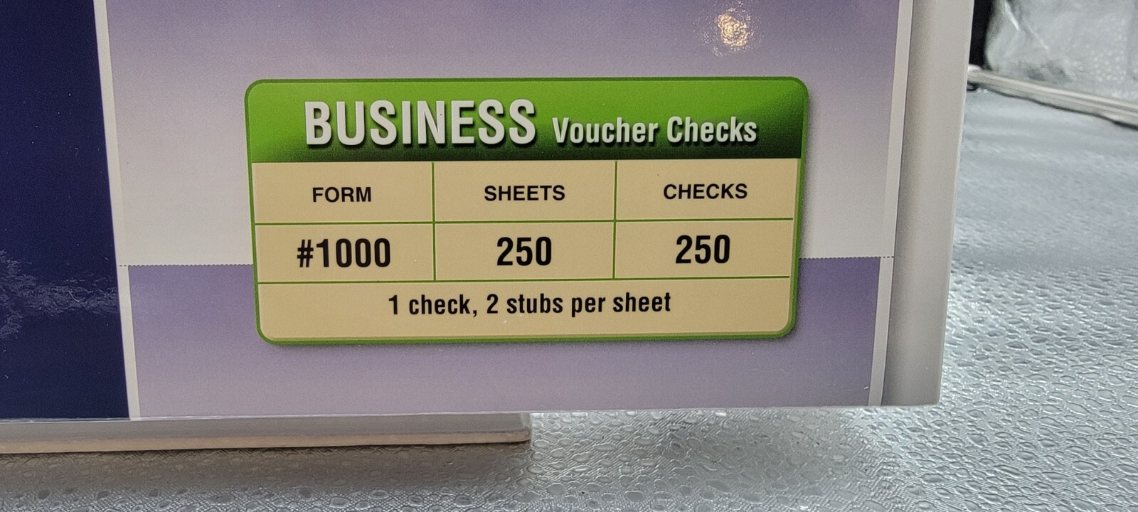 VersaCheck Security Business Check Refills: Form #1000 Voucher Checks 250 Sheets