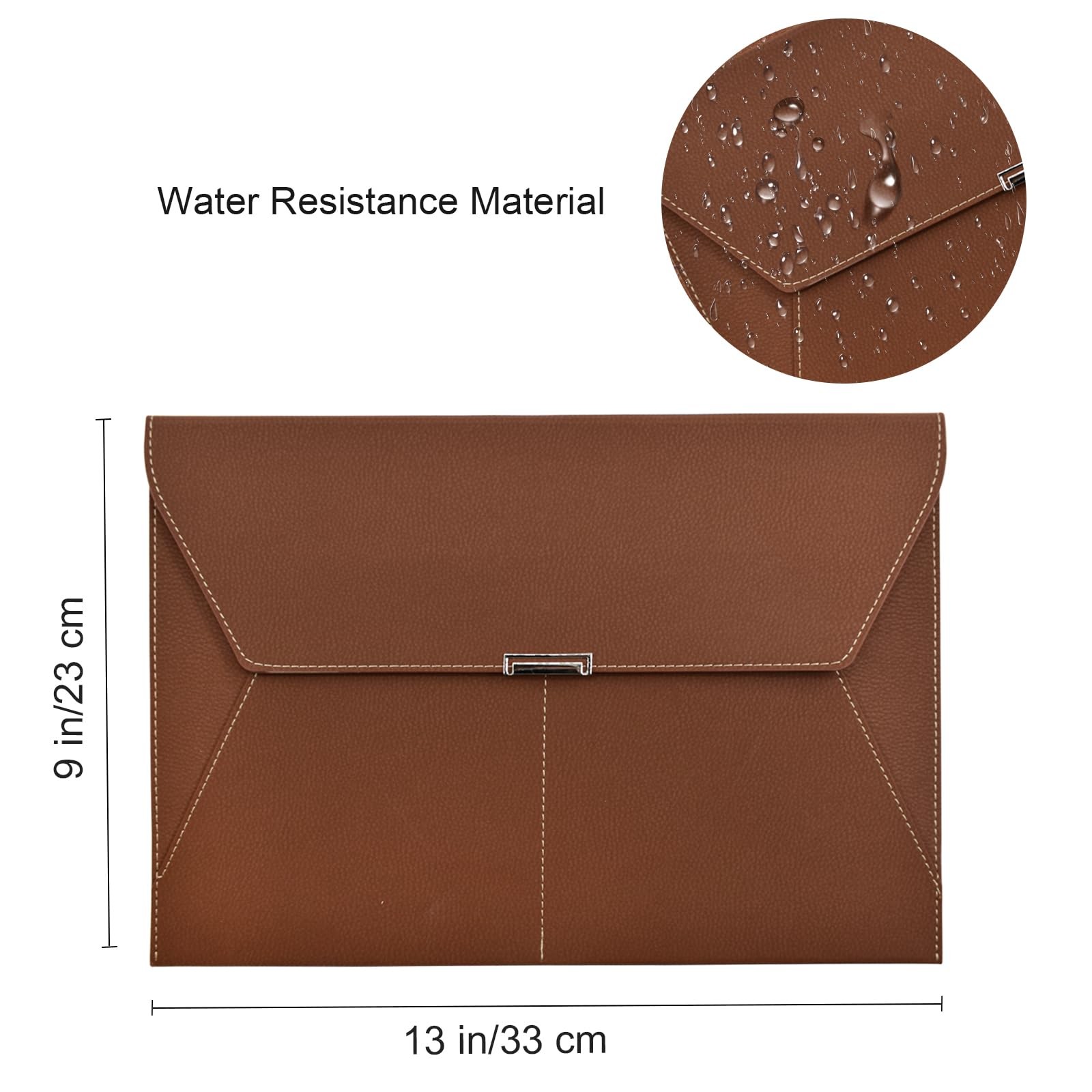 File Folder Document Holder Organizer Waterproof Portfolio Leather Folder Cas…
