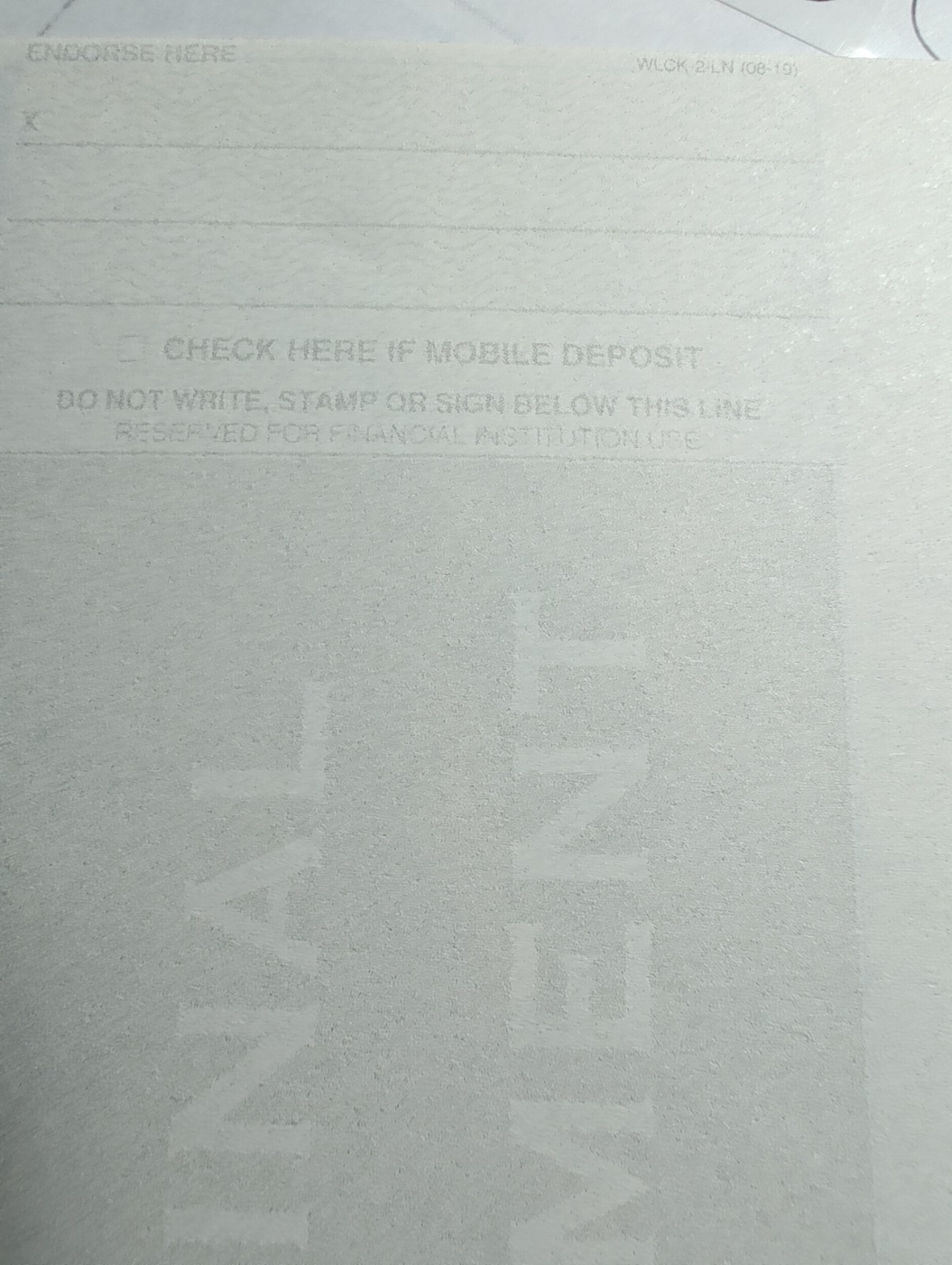 Blank Check Paper – 1,000 Pack – Check in Center