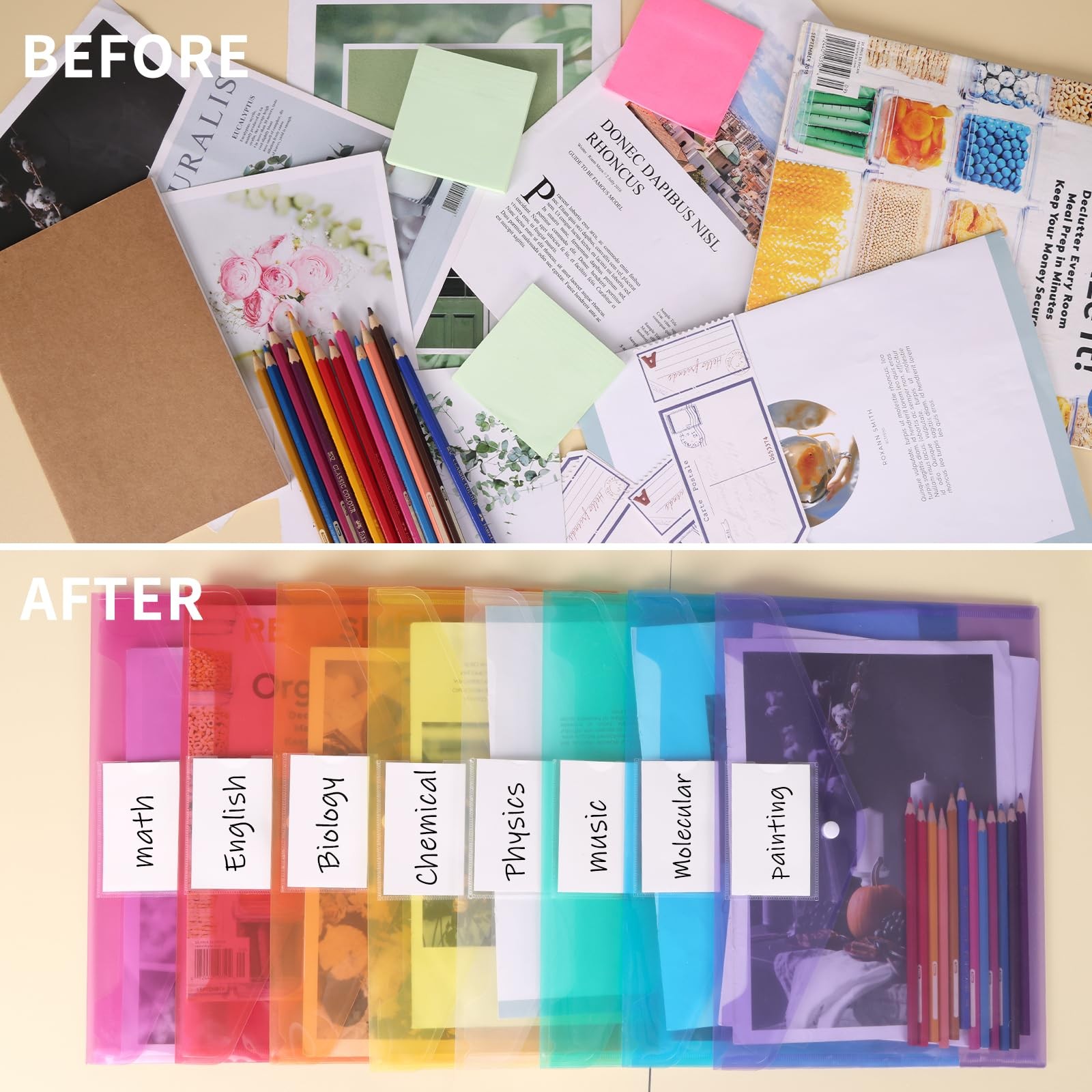 EOOUT 48pcs 8 Colors (Berry, Kiwi, Navy, Red, Green, Blue, Black, White)