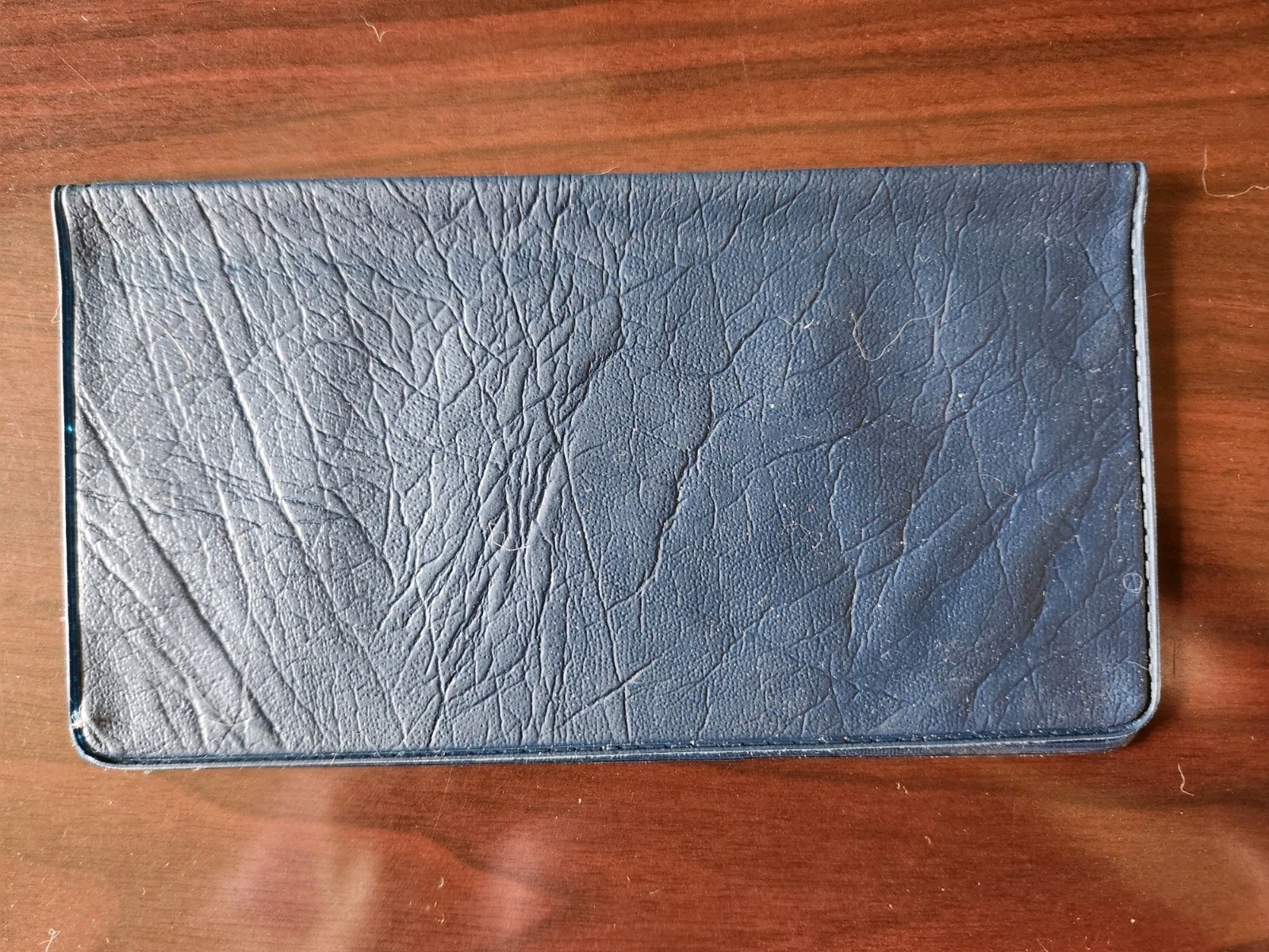 Three Checkbook Transaction Registers & Two Checkbook Covers Blue Black