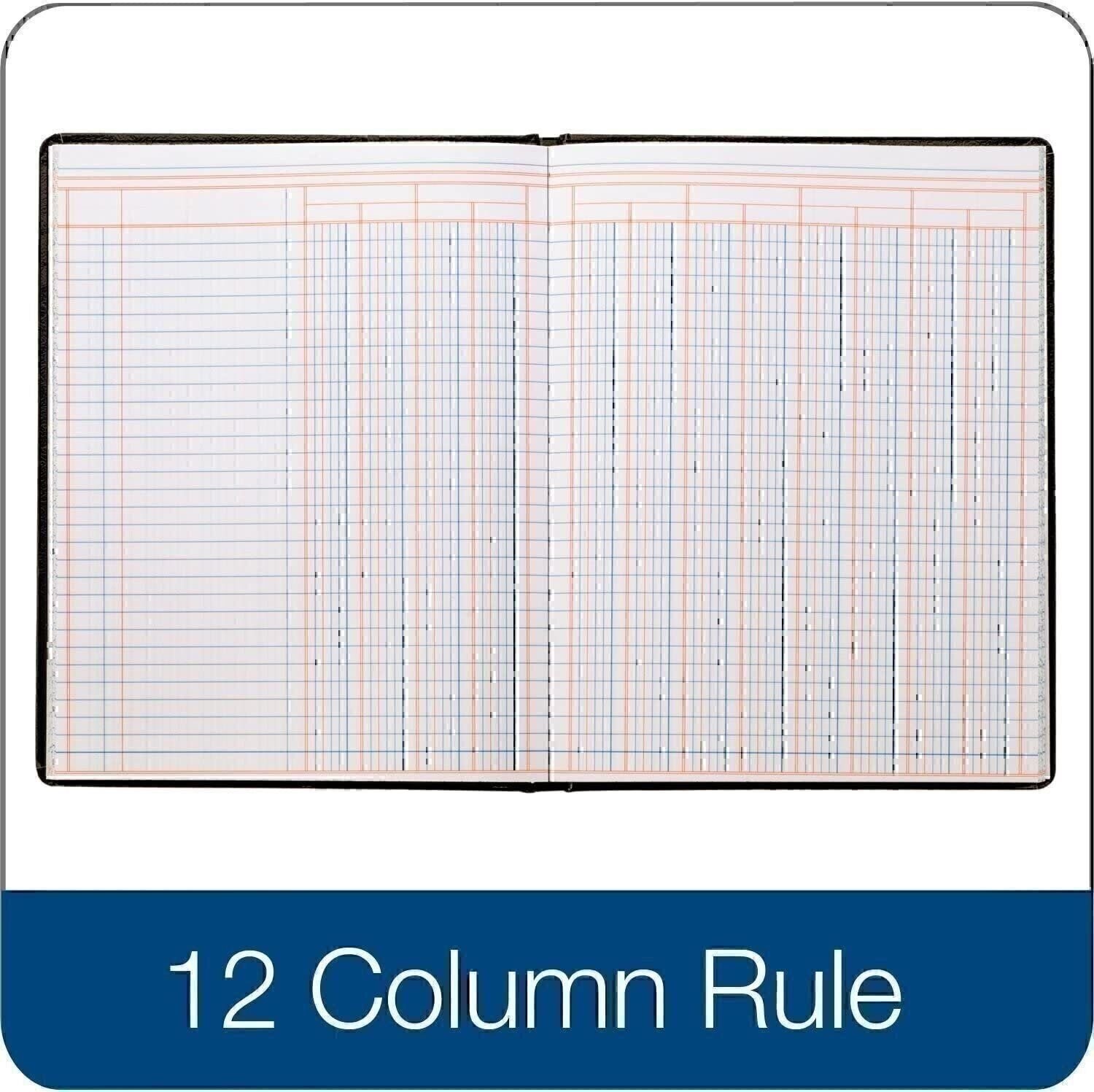 Adams Account Book, 12 Column, 7 x 9-1/4 Inches, 80 Pages (ARB8012M)