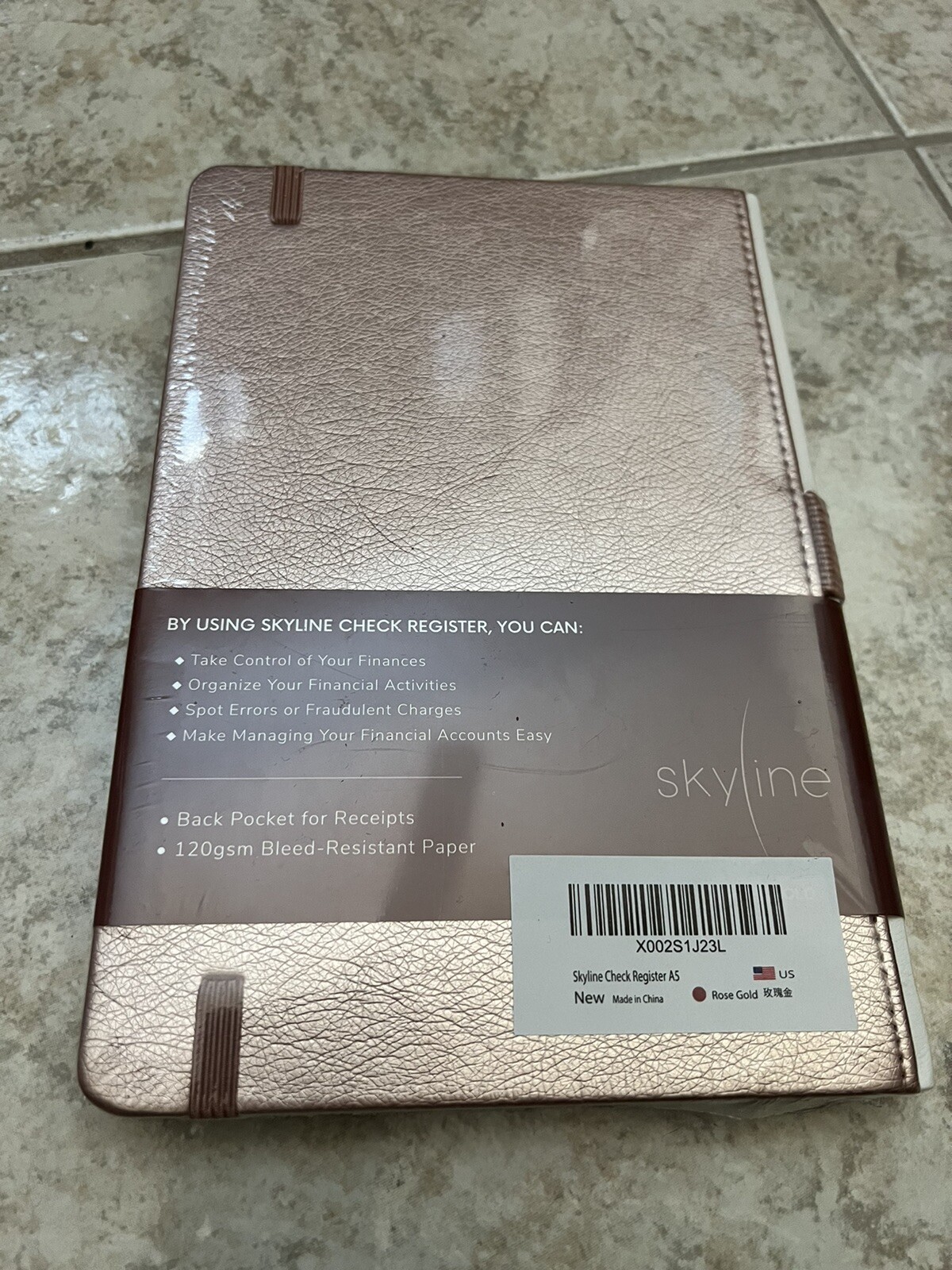 Skyline Check Register – Accounting Ledger Log Book for Income & Expenses