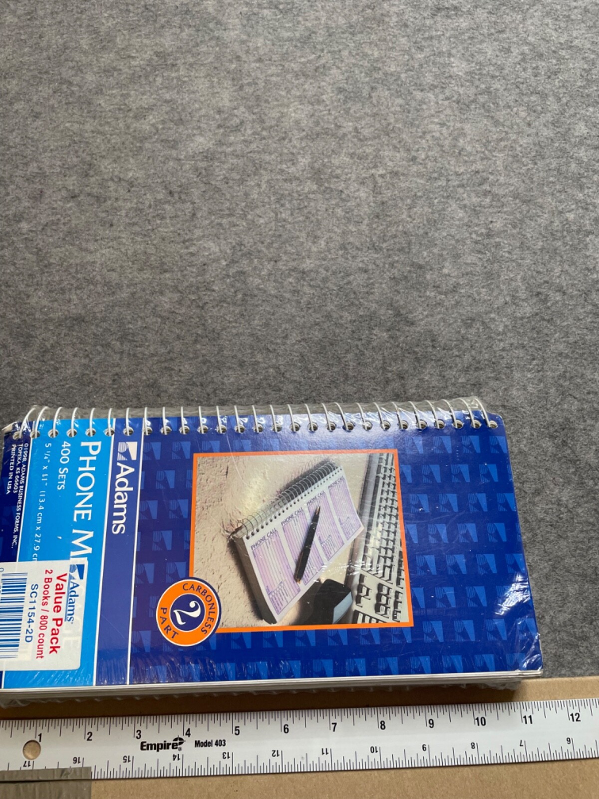 Adams Phone Message Value Pack 2 Books 800 Count Carbonless Duplicate SC1154-2D