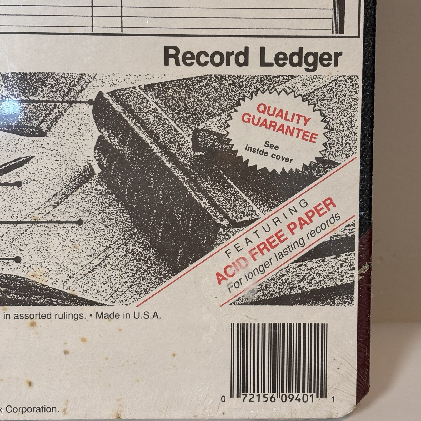 Vintage Sealed Boorum & Pease Columnar Acctg Book Record Rule Black Cover 150 Pg