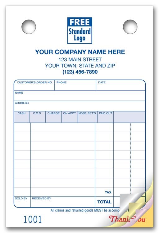 609 Multi Purpose Register Forms Classic Design Small Format 4 x 6″