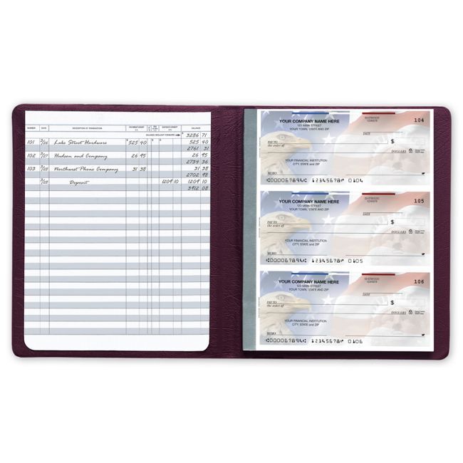 56202N Secretary Deskbook Check Registers 6 3/8 x 8 1/4″ QTY 5