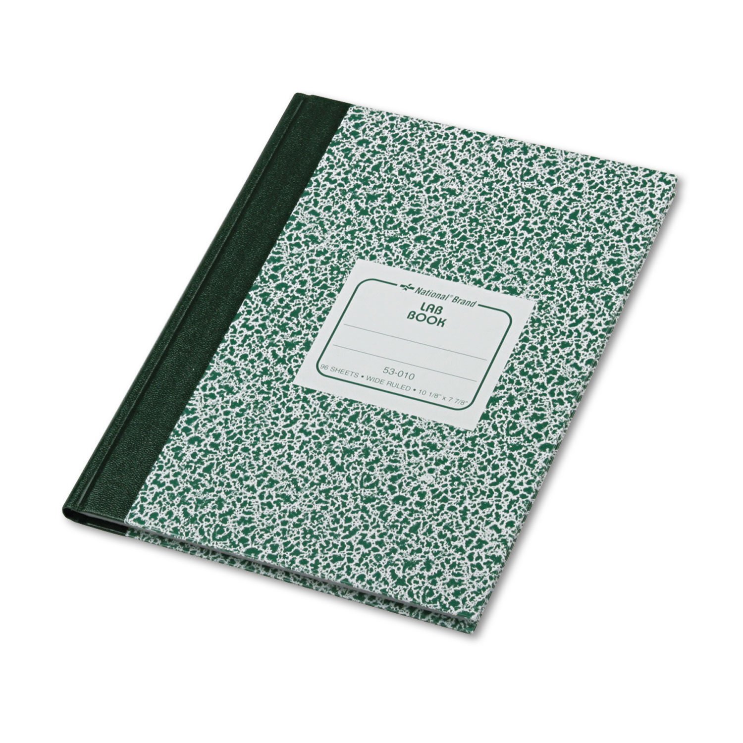 National 53010 Lab Notebook Legal Rule 10 1/8 x 7 7/8 White 96 Sheets