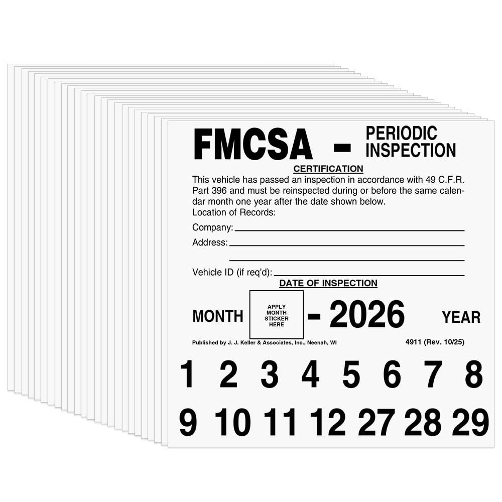 J. J. & Inc. Fmcsa Periodic Inspection – 5 X 5
