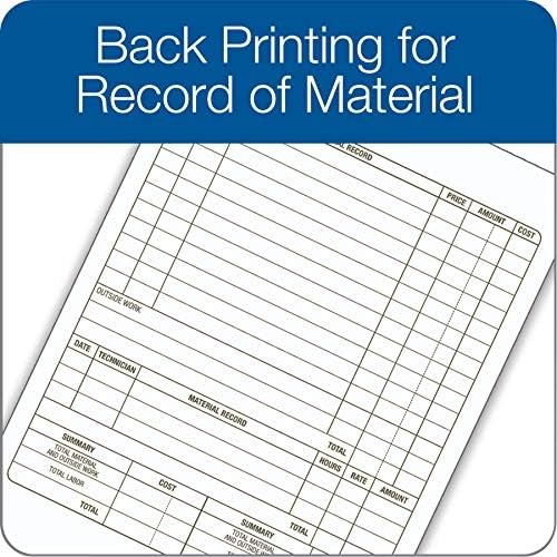 Adams Job Work Order Book, 3-Part Carbonless, White/Canary/White, 5-9/16 x 8-7/1