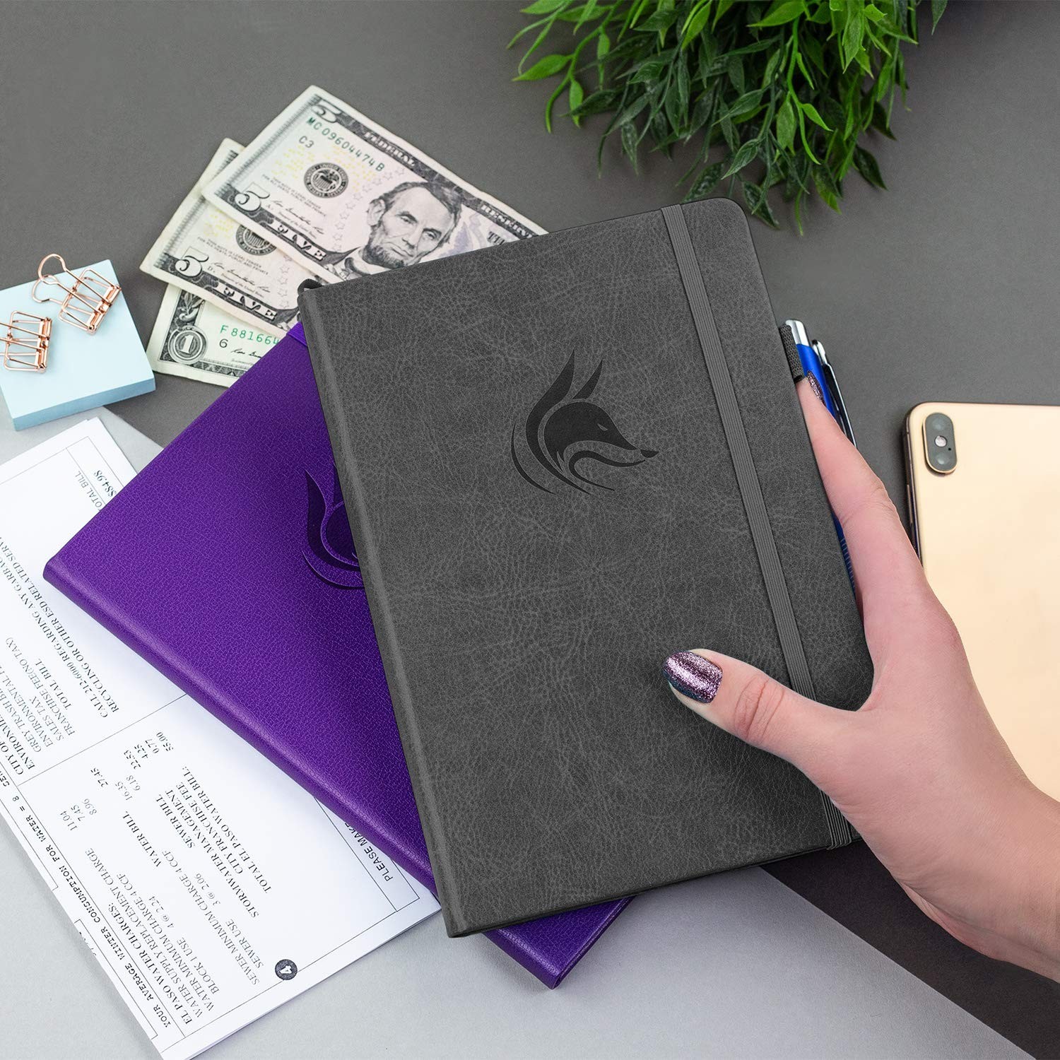 Deluxe Check Register Book – A5 Accounting Ledger & Transaction Log for Personal