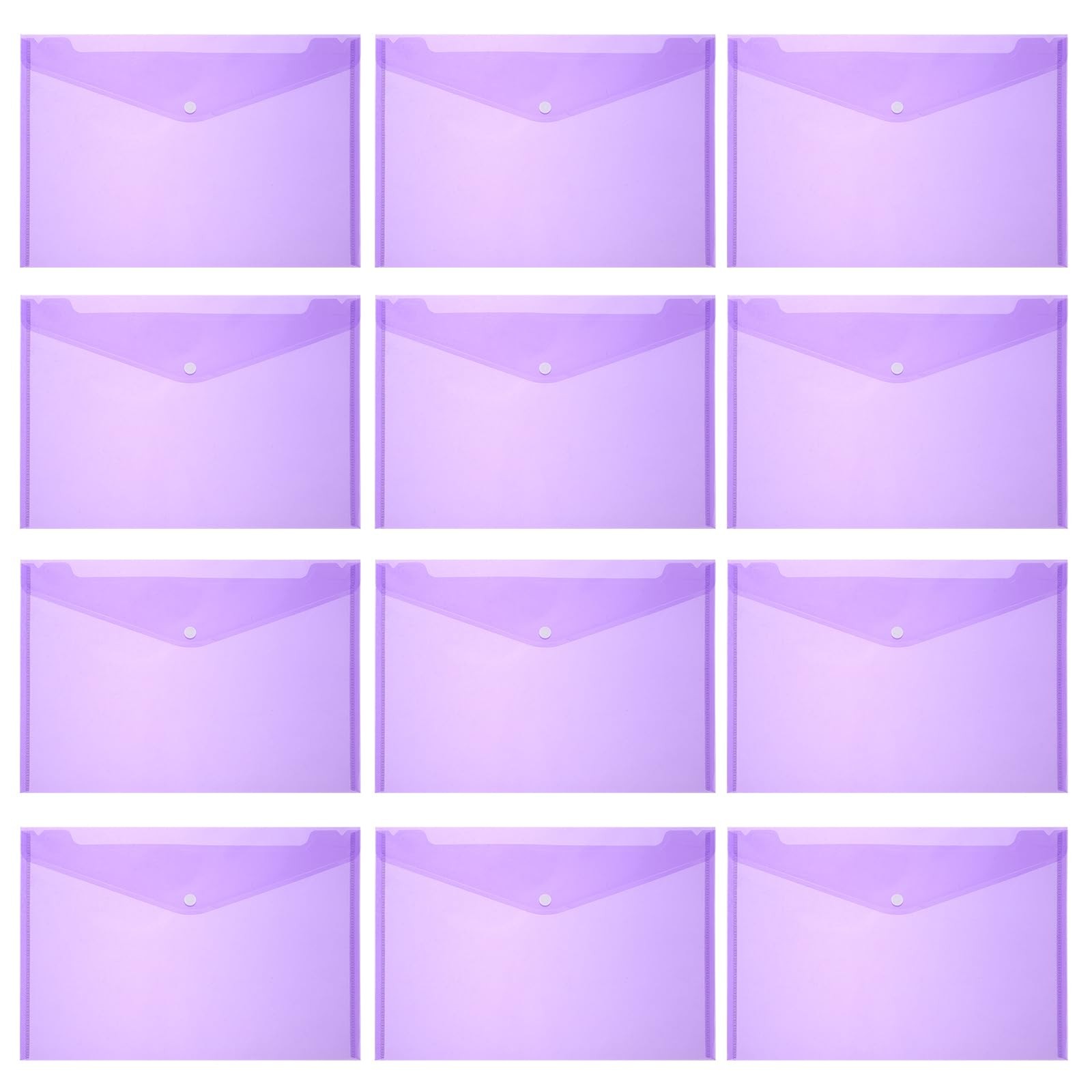 Kisangel Snap Document Bag 12 Pack 12.99X9.05In Envelope File Document…