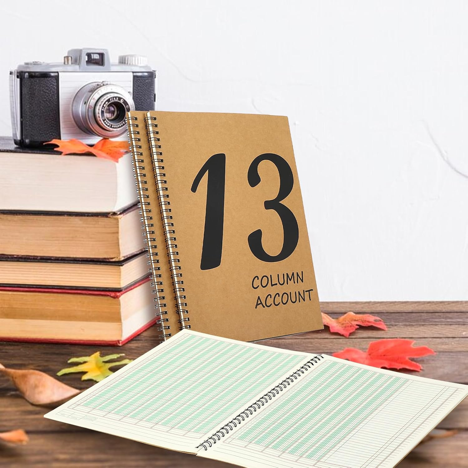 13 Column Ledger Book 8.5 * 11inch Account Book Notebook Columnar Pad Columnar P